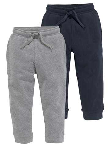 Kidsworld Sweathose in graumeliert + marine