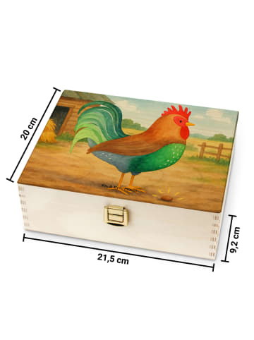 Mr. & Mrs. Panda Tee Beutel Halter Hahn Korn Design ohne Spruch in Weiß