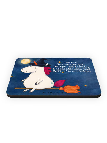 Mr. & Mrs. Panda Magnet Einhorn Hexe Design mit Spruch in Weiß