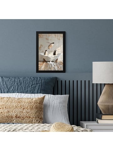 MuchoWow Poster mit Leiste Pinguine