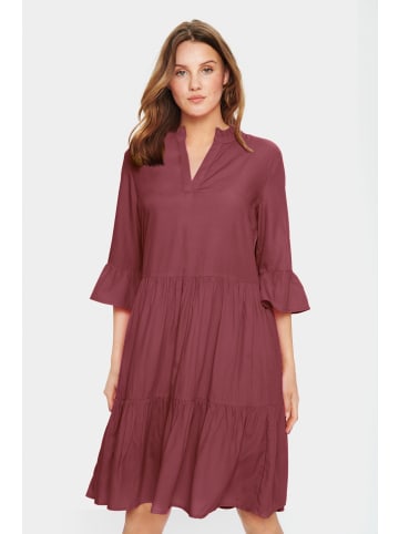 SAINT TROPEZ Kleid EdaSZ Lockere Passform in Burgundy