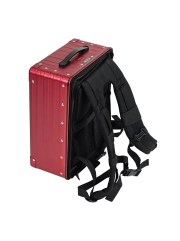 Aleon Hybrid Business-Rucksack 42 cm Laptopfach in ruby