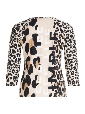 Betty Barclay Shirtjacke mit Rippenstruktur in Nature/Black