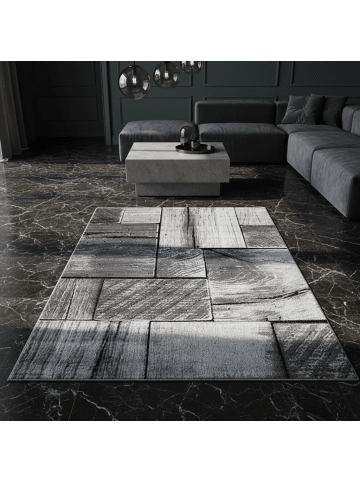 KADIMA DESIGN Teppich Kurzflor Waschbar 3D-Holz DRAU Strapazierfähig OEKO-TEX