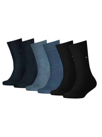 Tommy Hilfiger Socken 6er Pack in Blau/Schwarz