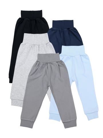 Baby Pumphose 5er Pack in grau/schwarz