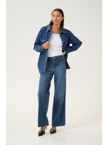 Kaffe Langarm - Hemd KAsinem in Medium Blue Denim