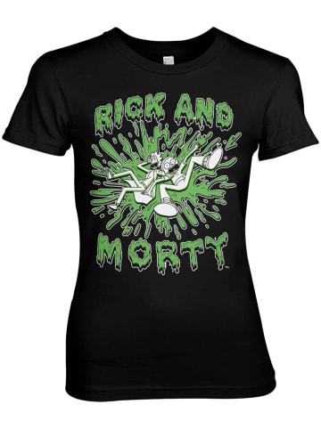 Rick and Morty Shirt in Schwarz