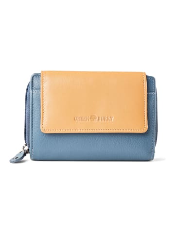 Greenburry Nappa Geldbörse RFID Schutz Leder 14 cm in grey-tan