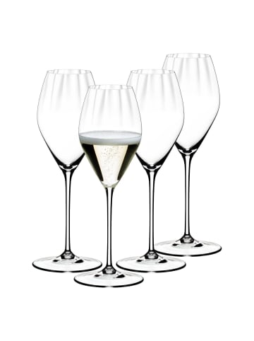 RIEDEL Glas 4er Set Champagnergläser Performance 375 ml in transparent