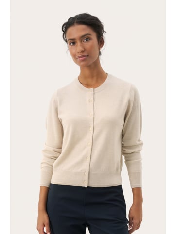 PART TWO Strickjacke NoelaniPW Gerade Passform in Natural Melange