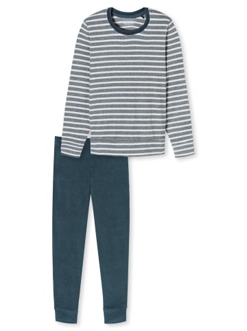 Schiesser Pyjama Casual Essentials in Blau