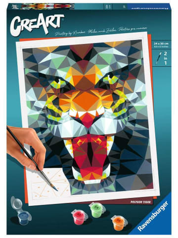 Ravensburger Malprodukte Polygon Tiger CreArt Adults Trend 12-99 Jahre in bunt