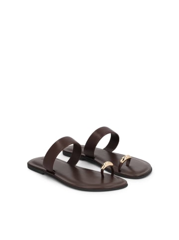 Kazar Slipper in Dunkelbraun