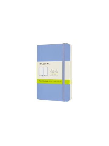 Moleskine Notizbuch mit weichem Einband, 70g-Papier, Blanko "Classic" in Hortensien Blau