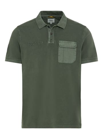 Camel Active Piqué Poloshirt aus zertifiziertem Organic Cotton in Dunkelgrün