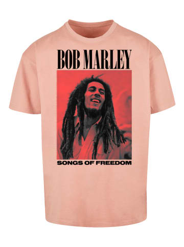 F4NT4STIC Heavy Oversize T-Shirt Bob Marley Songs Of Freedom Reggae Music in amber