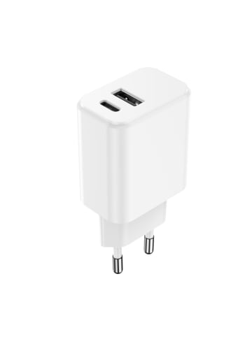 Anycubic Setty Ladegerät 1x USB + USB-C 3A 20W weiß