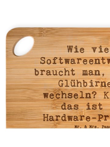 Mr. & Mrs. Panda Holzbrett Spruch Softwareentwickler Glühbirne m... in Braun