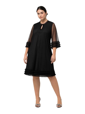 Ulla Popken Midikleid in schwarz