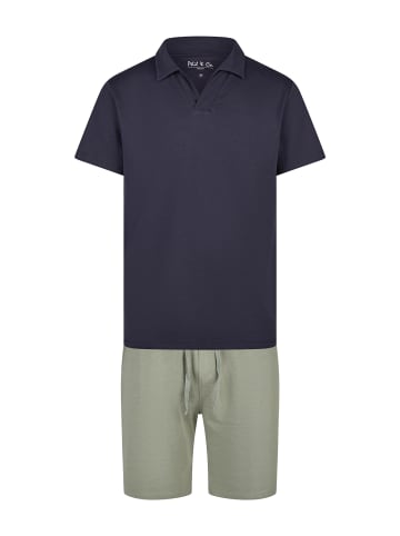 Phil & Co. Berlin  Pyjama Shorty in marine-grün