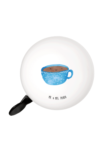 Mr. & Mrs. Panda Fahrrad Klingel Kaffee Tasse ohne Spruch in Weiß