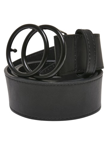 Urban Classics Urban Classics Unisex Coloured Ring Buckle Belt in black