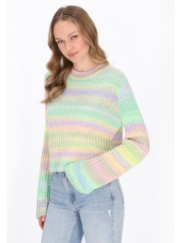 myMo Women Sweater in lime multicolor