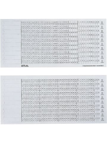 Leitz Organisationsstreifen Alpha Skale1/2 Packung mit 100 Stück