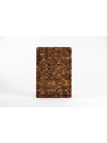 TEAKHAUS Butcher Block mit Saftkanal, extra Dick