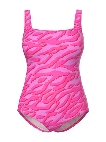 Ulla Popken Badeanzug in neon berry