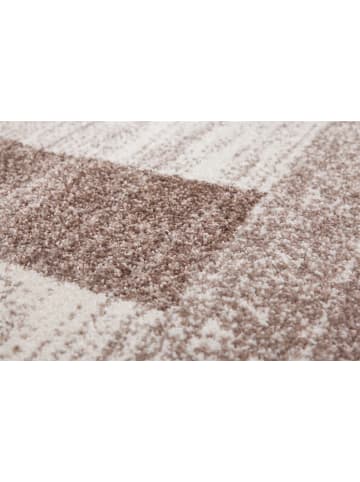 Kayoom Kurzflor Teppich Falkland in beige - rechteckig