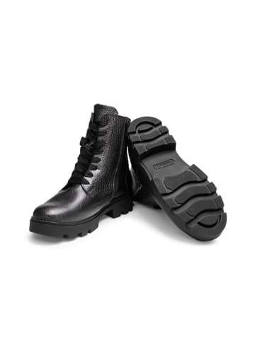 VITAFORM Softnappaleder Stiefeletten in schwarz/metallic
