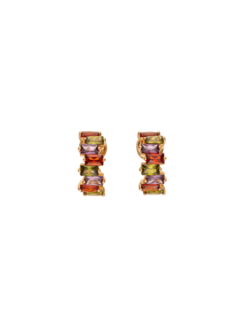 NAEMI Women Earrings in Rose Gold Multicolor