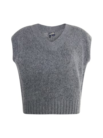 DreiMaster Damen Pullunder in Grau Melange