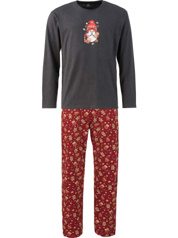 Erwin Müller Single-Jersey Schlafanzug in anthrazit