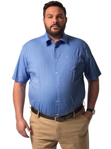 Men Plus Hemd in hellblau