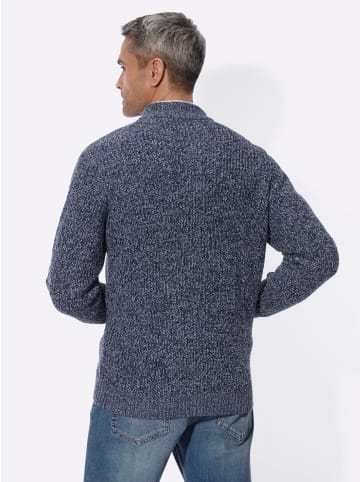 Sieh an! Strickjacke in marine-meliert