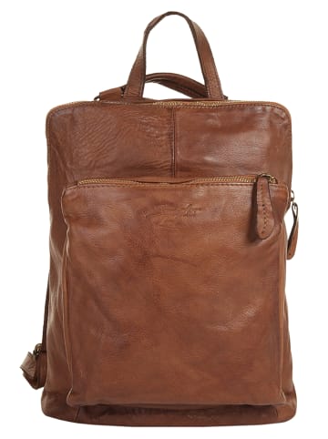 Samantha Look Rucksack echt Leder in cognac