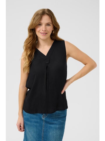 Kaffe Ärmellose Bluse KAciara Regular fit in Black Deep