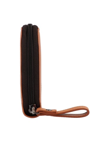 Greenburry Nappa Geldbörse RFID Schutz Leder 19.5 cm in brown-tan