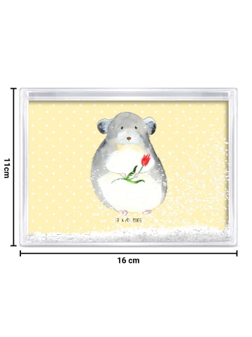 Mr. & Mrs. Panda Objektrahmen Chinchilla Blume ohne Spruch in Gelb Pastell