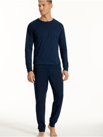 Schiesser Pyjama Nightwear Serie in nachtblau
