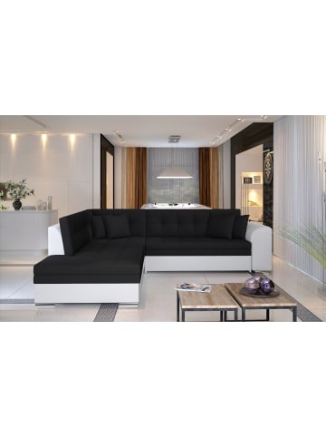 MF Design Piri Recamiere Links in Schwarz -  (L) 260 x (B) 260 x (H) 78 cm