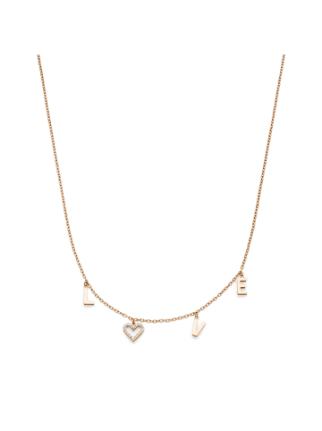 s.Oliver Halskette Love in roségold