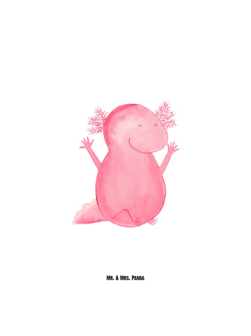Mr. & Mrs. Panda Thermosflasche Axolotl Hurra ohne Spruch in Weiß