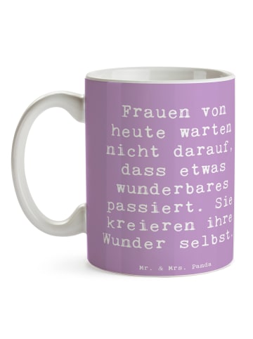 Mr. & Mrs. Panda Kaffeebecher Spruch Hoffnung schaffen mit Spruch in Lavendeltraum