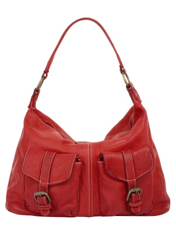 Cluty Shopper echt Leder in rot