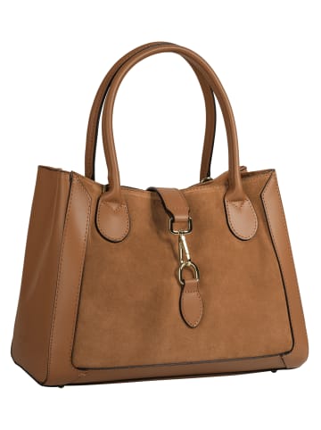Samantha Look Shopper echt Leder in cognac