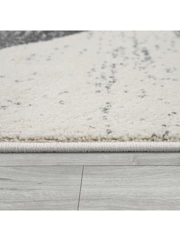 KADIMA DESIGN Teppich Kurzflor Farbverlauf Wohnzimmer schmutzabweisend in Anthrazit